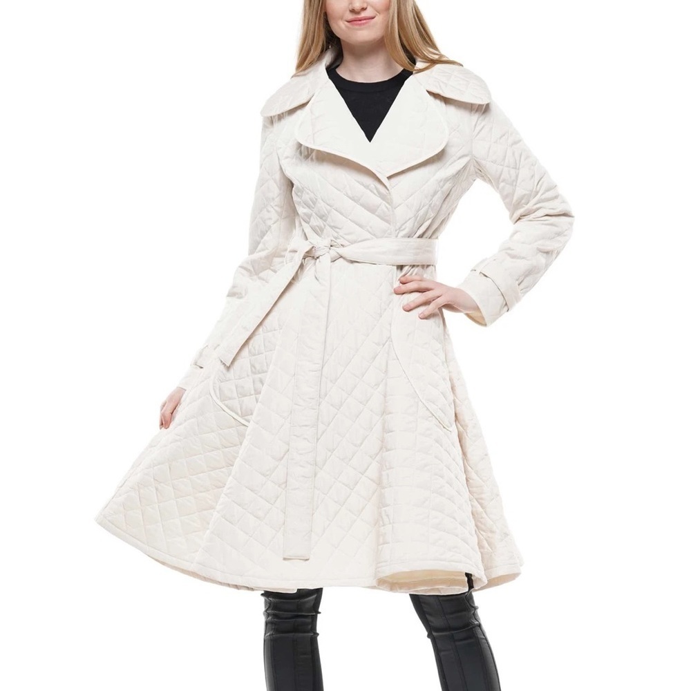 #50 Quilted nylon peplum jacket - Picture 1 of 3
